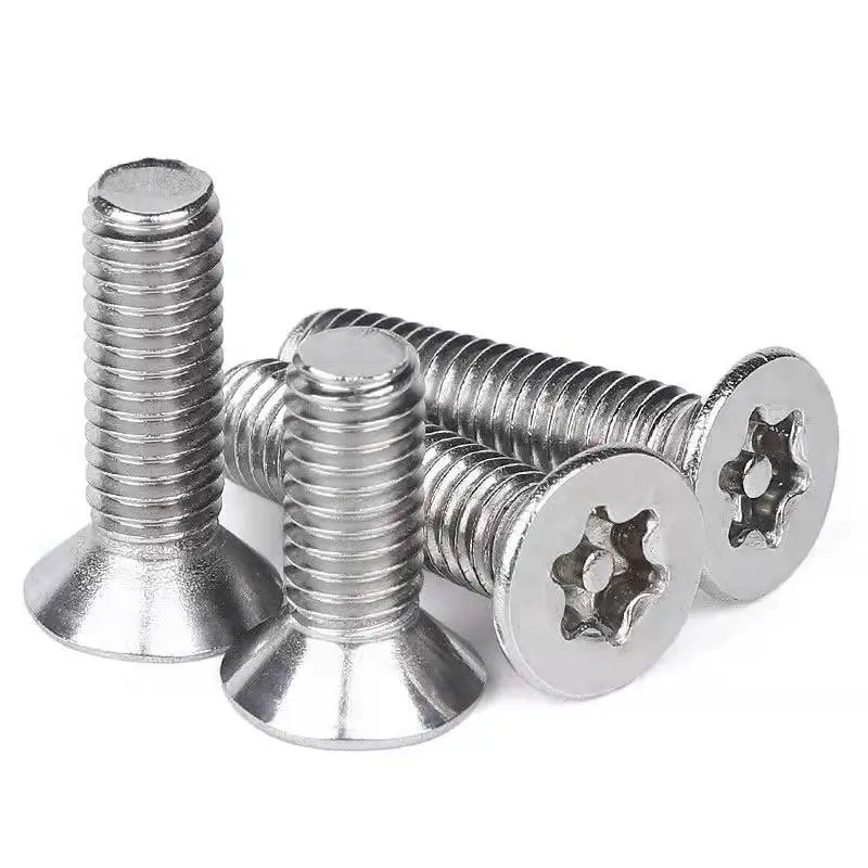 GB2673 M3 M4 M5 M6 M7 M8 M10 из нержавеющей стали Torx с потайной головкой винт с плоской головкой Torx противоугонные защитные винты