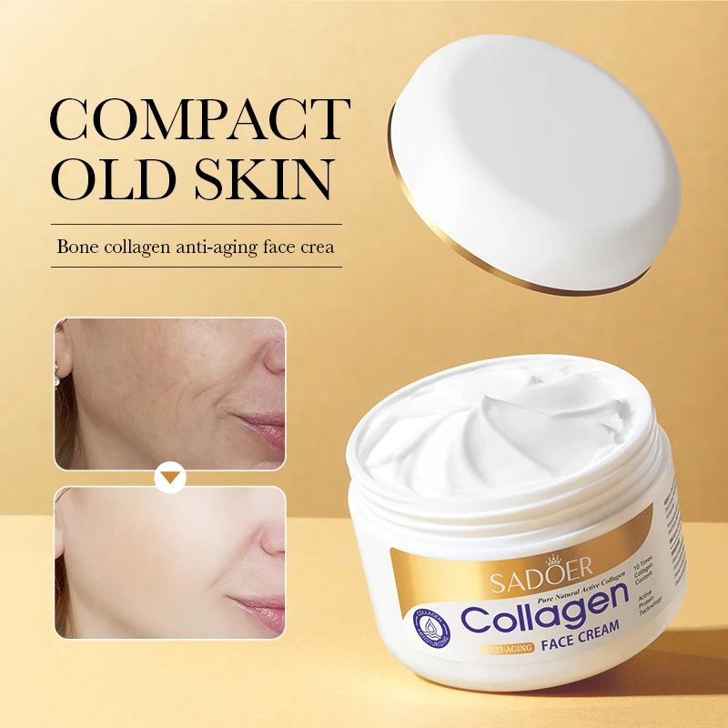 OEM SADOER Natural Organic  Collagen Hydrating Anti Aging Face Whitening Cream For All Skin