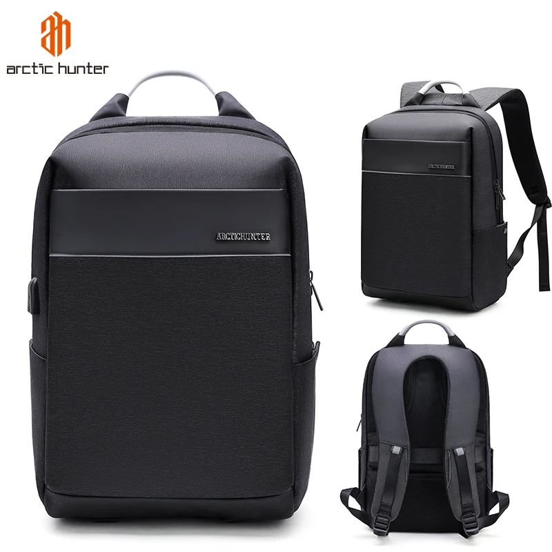 2020 Trending Arctic Hunter Business Travel Nylon Waterproof Anti-Theft Laptop Backpack Bag With USB Charging Port