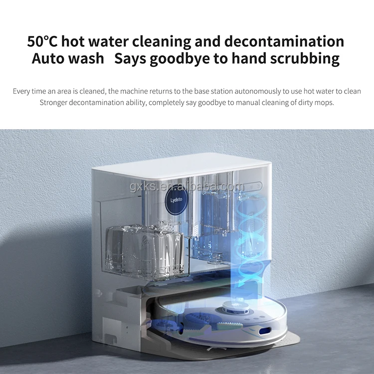 Xiaomi Lydsto W2 Intelligent Automatic Self Cleaning Robot Machine Dry Wet Sweep Mop Floor Wireless Vacuum Cleaner
