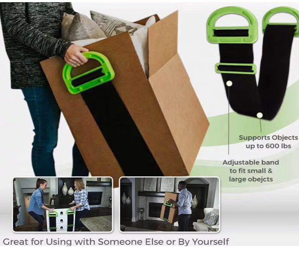 Furniture Moving Straps Adjustable Moving Wrist Forearm Forklift Lifting Strap Heavy things Transport Mover Straps Easy Convey