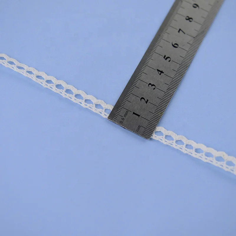 Low MOQ Embroidered Cotton Lace Trim Ribbon Garment Trim Fabric For Apparel Clothes Accessories Handmade Sewing DIY Crafts
