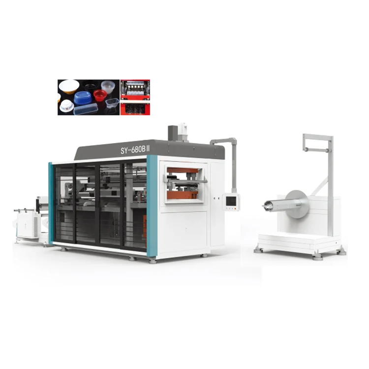 Durable Automatic Plastic Cup Thermoforming Machine With Cup Blowing System