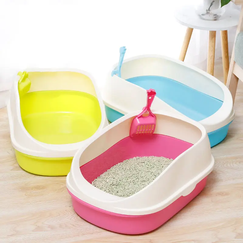 2022 new pet plastic cleaning and environmental protection cat litter basin products Top Seller Eco-Friendly Plastic