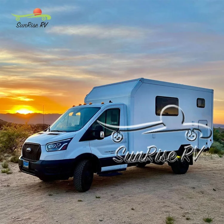 Expedition Motorhome Sleek Pickup Customized Truck 4x4 Overland Long Bed Truck Camper Mobilhome Off-Road Caravans