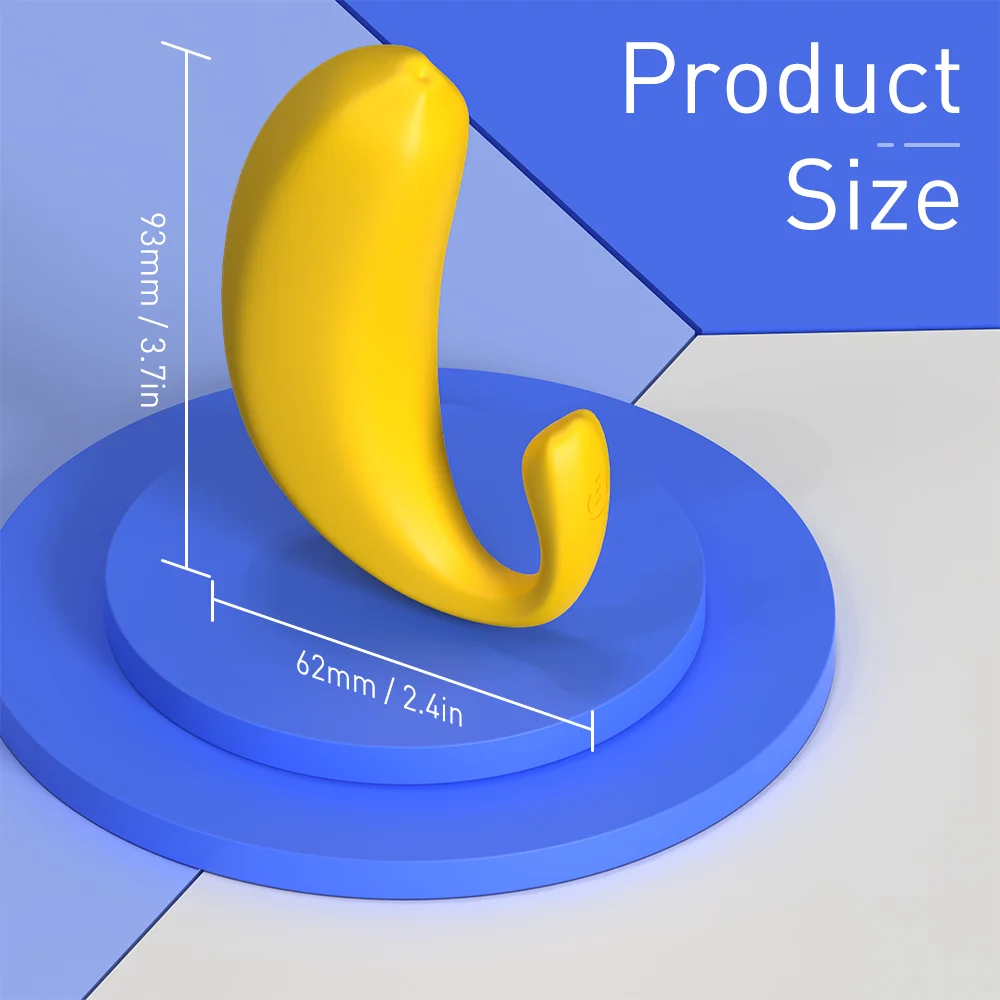 New Design Banana Shape Fruit Girl Vibrator Thrusting 9 Vibration Modes Remote Control Couple Sex Toys Women