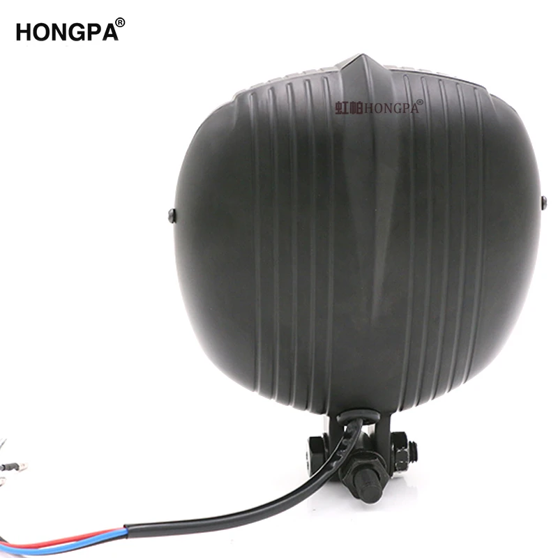 2019 New Retro Black / Chrome Motorcycle 12V Headlight For Harley CB CG Cafe Racer Chopper