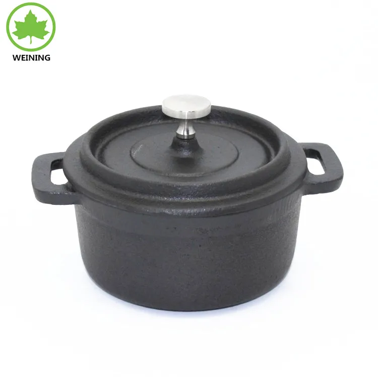 Mini Dutch Ovens with Lids Cast Iron Dutch Oven Pot Pre-seasoned Coated Cast Iron Mini Pot
