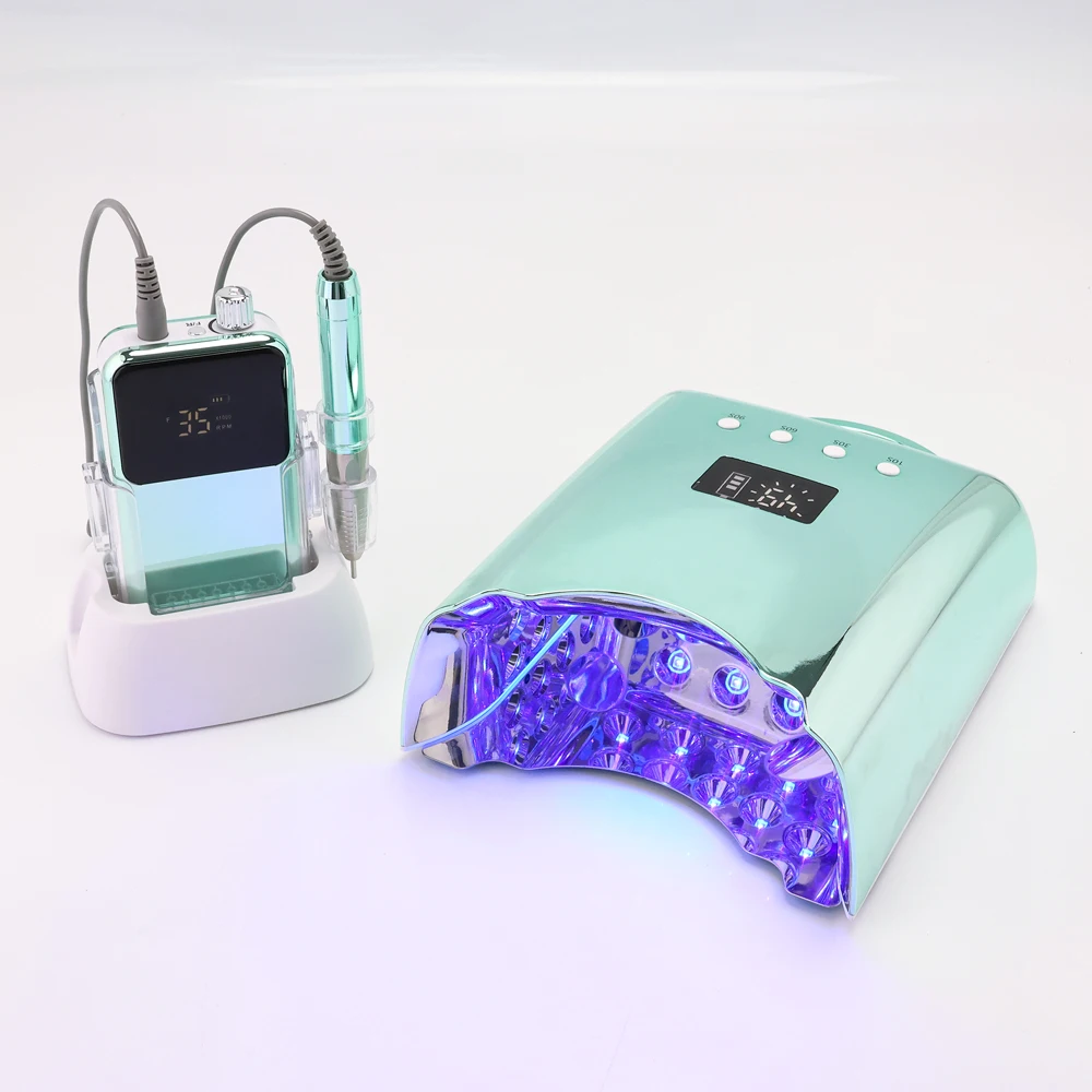 Amazing Cordless Electric Nail File 85W Brushless Nail Drill 35.000RPM Rechargeable E-file for Salon Manicure Supplies