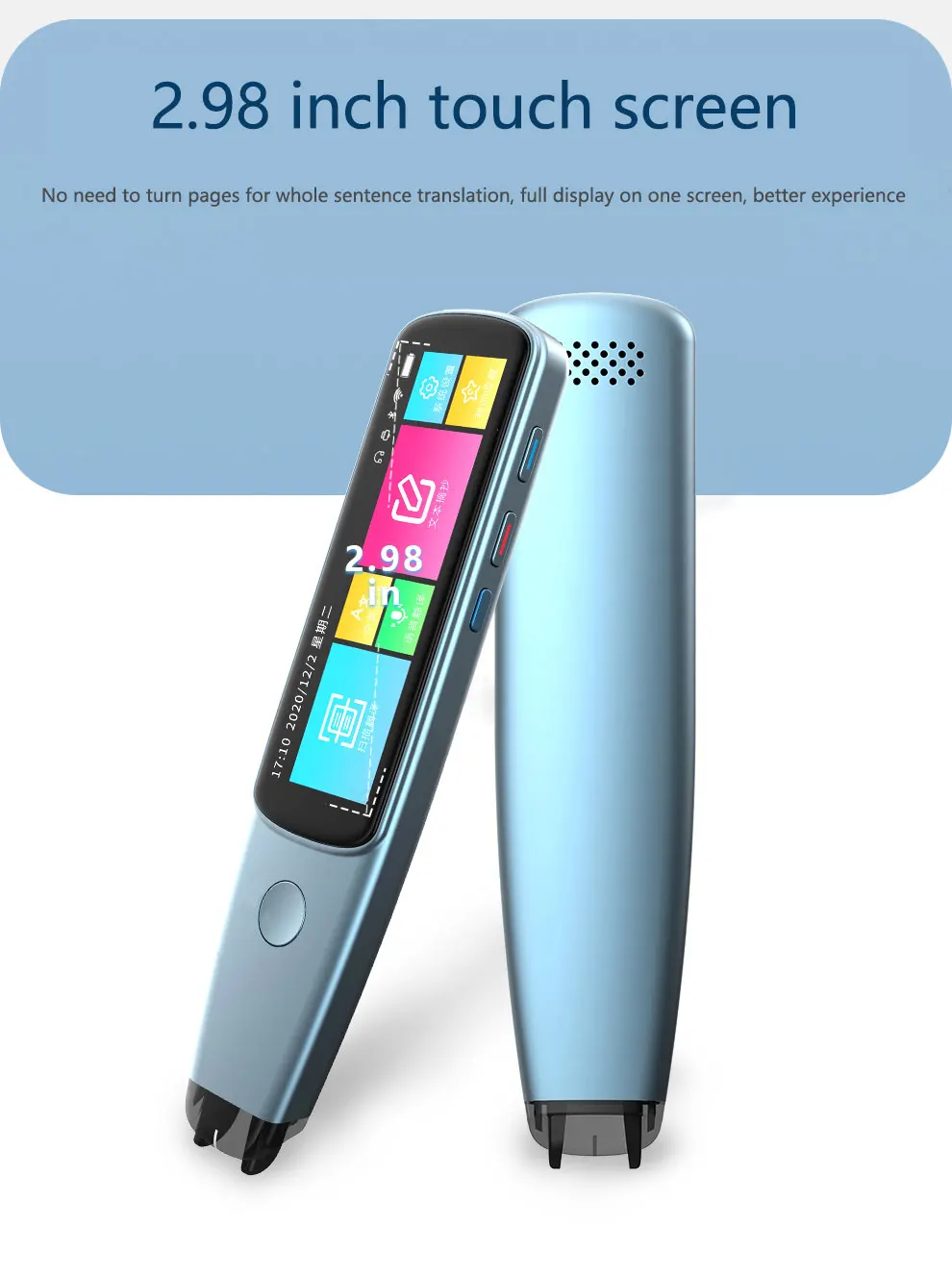 Novedadess 2021 мобильный Phonesreading переводчик ручка на итальянском Pentranslator арабский Penscanner