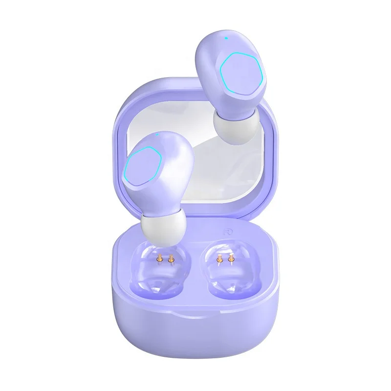 New M21 Wireless earbuds Bluetooth Headphones 5.2 TWS Mini High Appearance Translucent Bluetooth In ear style LED Headphones