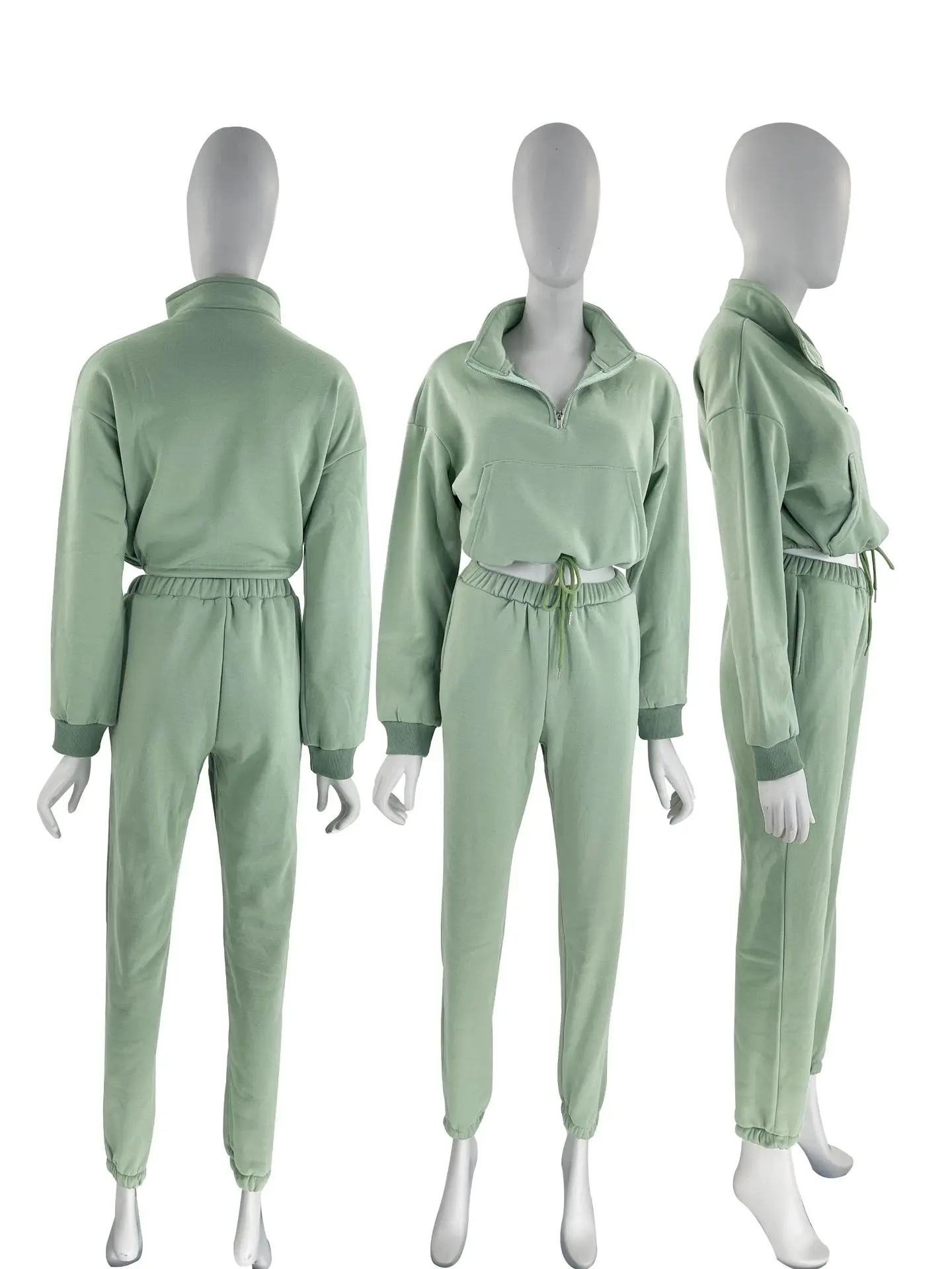 Solid Color Women Two Piece Set Tracksuits Casual Sweatsuits 2 Piece Set Sweatshirt Sweatpants Winter Fall Sweat Suits