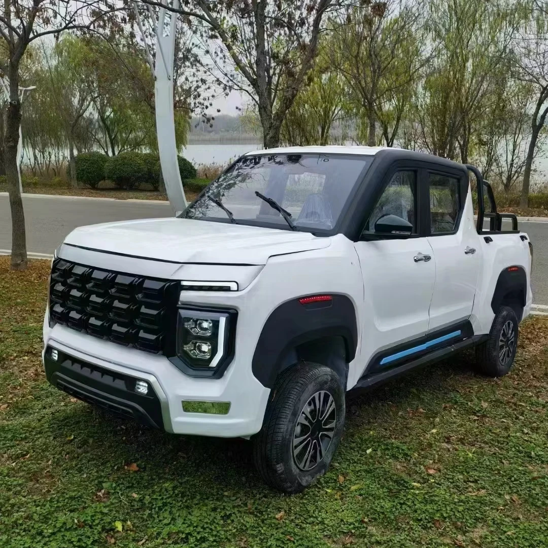 Высококачественный автомобильный мини 4x4 Электрический Грузовой пикап сделанный в Китае Легкая металлическая кожа 4-колесный электромобиль