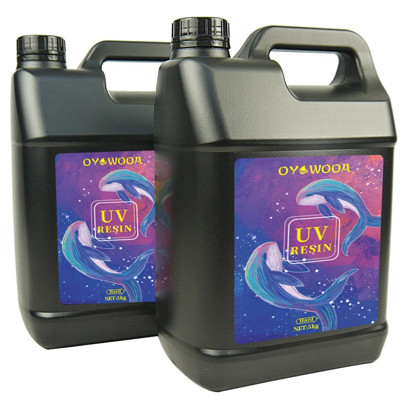 Large pack 5kg Crystal Clear Uv Resin Glue Uv Curing Resin Hard Fast Curing Uv Resin For Make Handmade Jewelry
