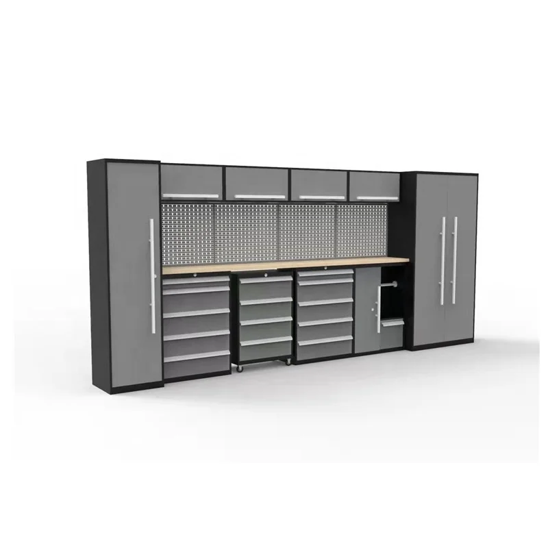 Workshop Garage JZD Tool Cabinet Steel Workbench Rolling Drawer Tool Cart with Casters