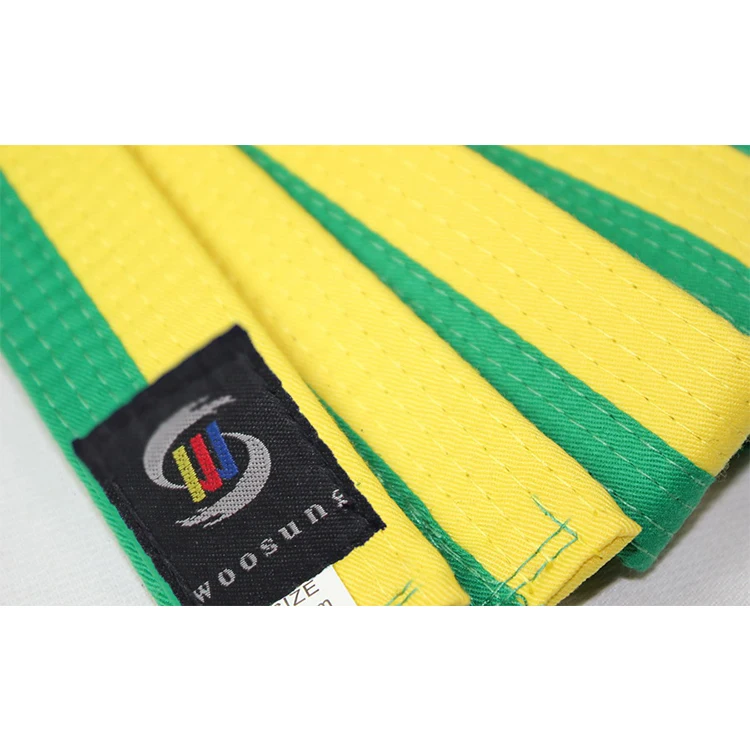 Taekwondo/Karate Belt/ Martial Arts Belts white+yellow color
