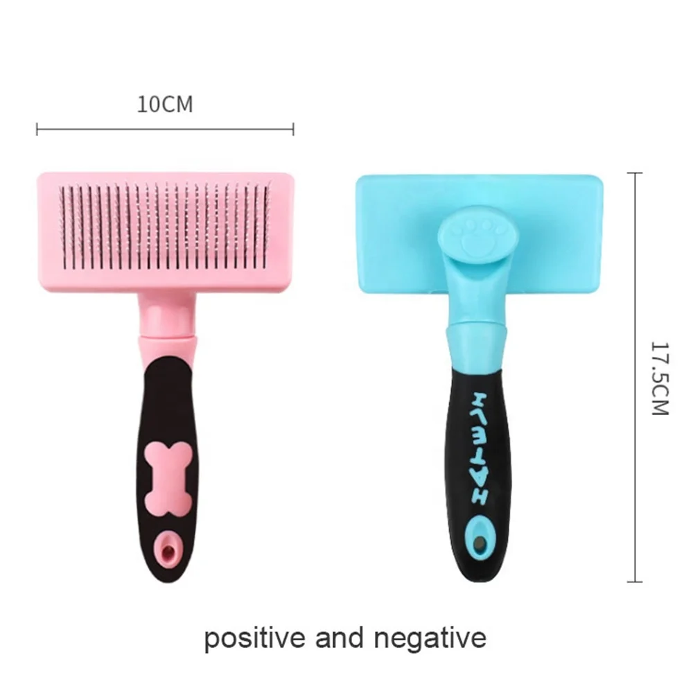  Pet Dog Hair Removal Needle Combs Fur Cleaning Brush Grooming Tool Non-slip Pets