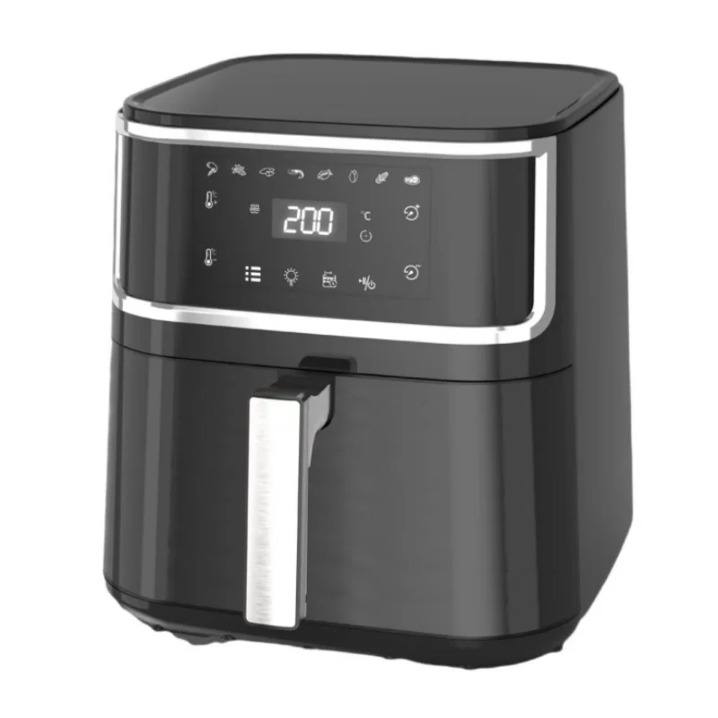 2024 Wholesale Fryer Machine Oil Free 8L Large Capacity Air Fryer Digital Family Size Home Use LCD Touch Screen Air Fryer