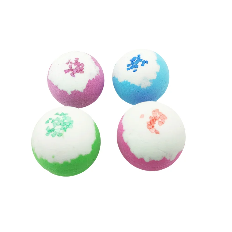 Custom 100% Natural Ingredients organic bath bombs Dried Flowers Bubble Essential Oils Skin Care Relaxing Salt Bath Bomb