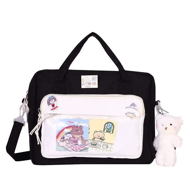 Korean Fashion canvas Crossbody shoulder sling messenger bags for laptop for Girl