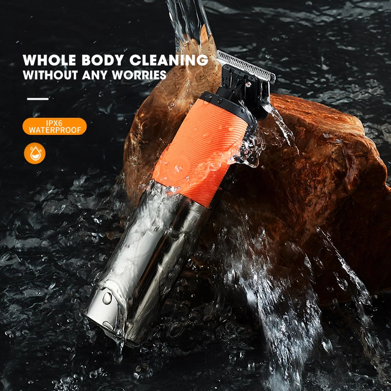 Resuxi LK-1928 T-blade Trimmer for Men Professional USB-C Charging Small Powerful LCD Hair Trimmer with IPX6 Electric English