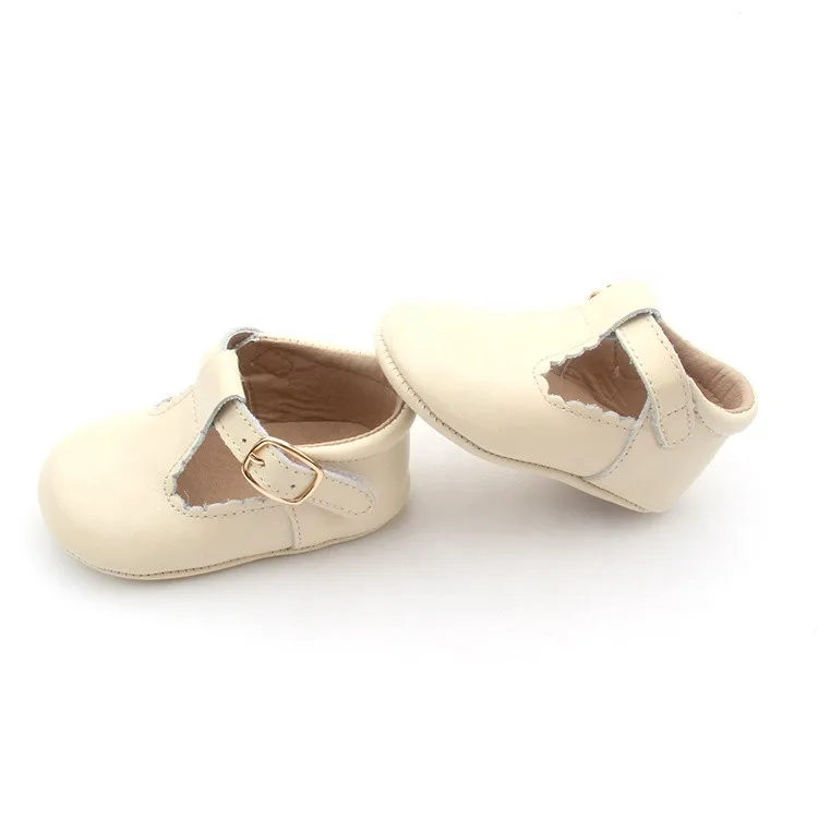 High Quality Best Selling Custom Genuine Leather Size 2-5 Girls Baby T bar Dress Shoes