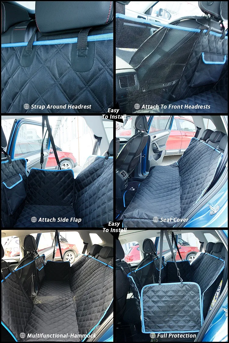 Manufacturer Waterproof Dog  Car Seat Cover  Hammock Large Capacity Backseat Pet Dog Car Seat Booster Non Slip Material