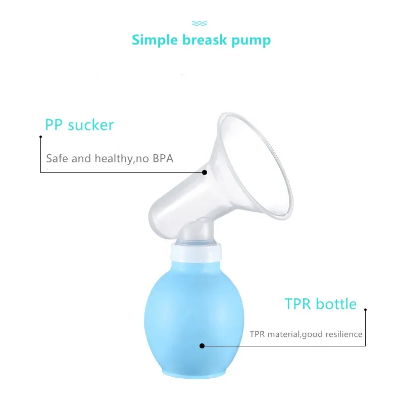 Hot Selling Portable Manual Breast Elbow Pump with BPA-Free Safe Baby Milk Storage Shell for Maternity