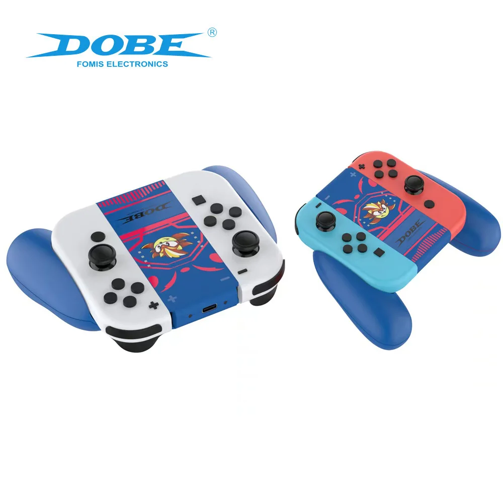 TNS-880 Charger Dock Holder For Switch OLED ABS Anti Slip Handheld Grip Gover Controller Protect Handle Grip