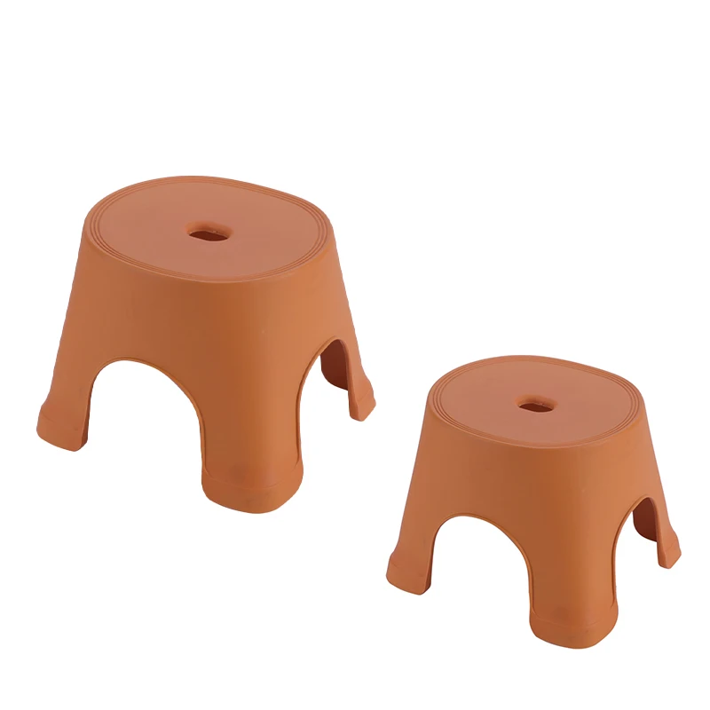 Stylish Simplicity Safe And Non-Slip Small Sizes Stackable Home Furniture Plastic Stools