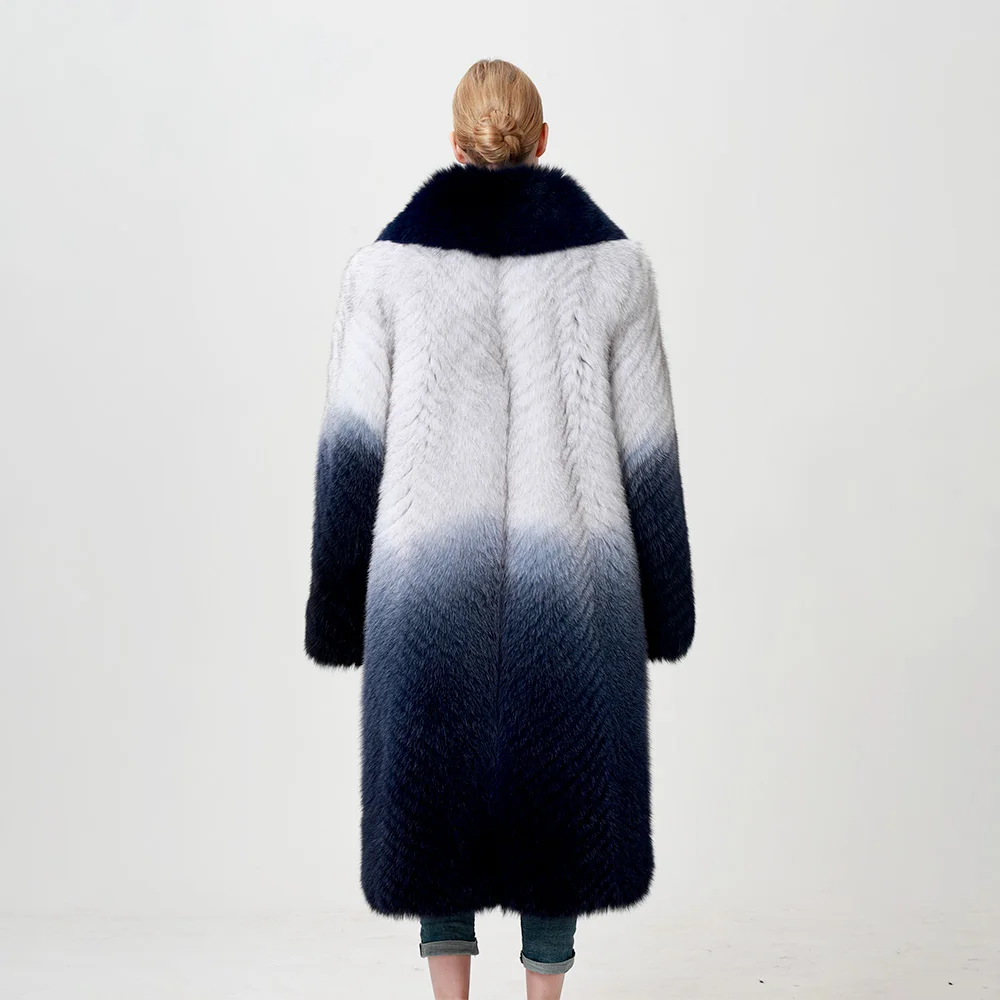 Loose Fur Coat Full Sleeves Long Style Luxury Thick Warm Fluffy Winter Fur Coats For Women