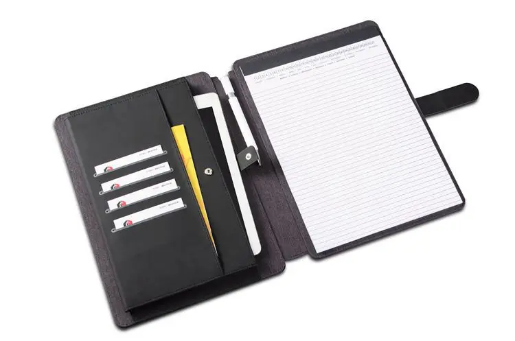 
Factory Supply Attractive Price Custom Leather Business Portfolio Folder 