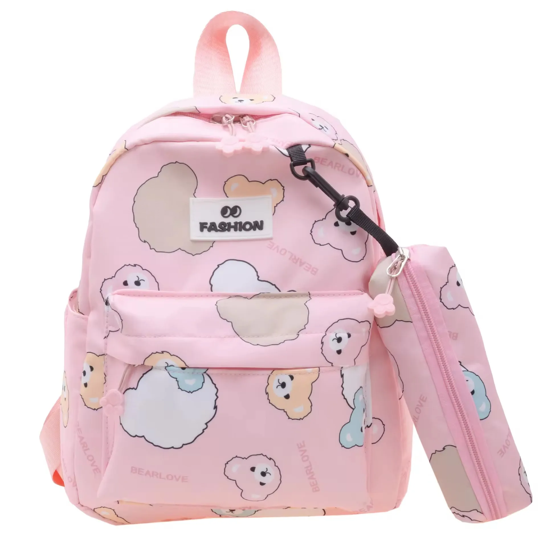 Korean version of ins cute cartoon bear girls backpack bags boys soft high quality school bag for age 6 to 12 years