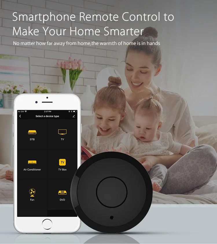 
Smartlife APP Control wifi IR remote control, universal controller 