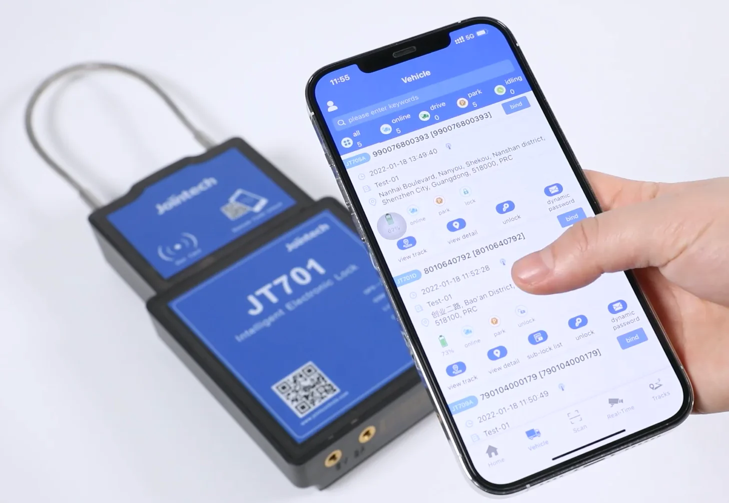 JT701 GPS Seal Lock Tracker Jointech GPS Lock for Container Real-time Tracking Remote Control Tamper Alert GPS Lock Tracker