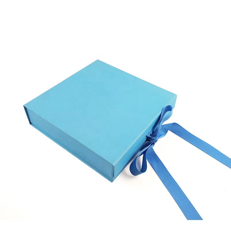 Оптовая продажа синий бумага упаковка подарочная коробка коричневого и черного цвета с лентой