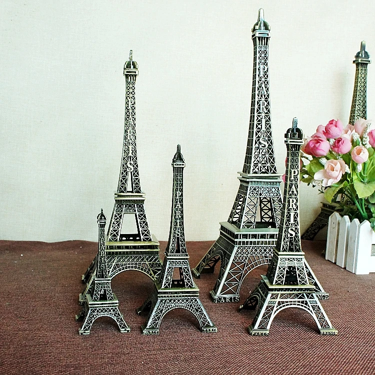 
Metal Crafts Home Decoration Tour France Eiffel Tower Craft Europe Souvenir Gift Pairs Eiffel Model 