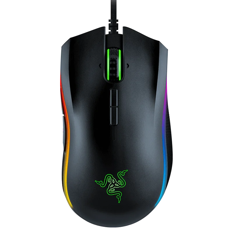 New Popular Ergonomic Black Mamba Elite Wired Mouse with Extended Razer Chroma 16000 DPI Wired Gaming Mice Mouse
