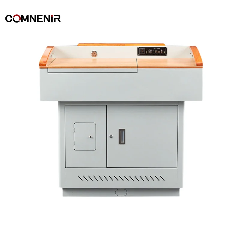 one stop school furniture Dual adjustable Podium/Church Pulpit with Microphone, electric body Interactive