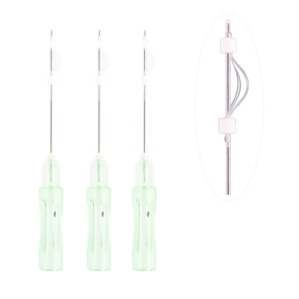 
Корейская долговечная коллагеновая Косметическая пряжа, L-образный наконечник, тупые назолабиальные складки, наполнение PCL, многонитевая нить 21 г 50 мм 