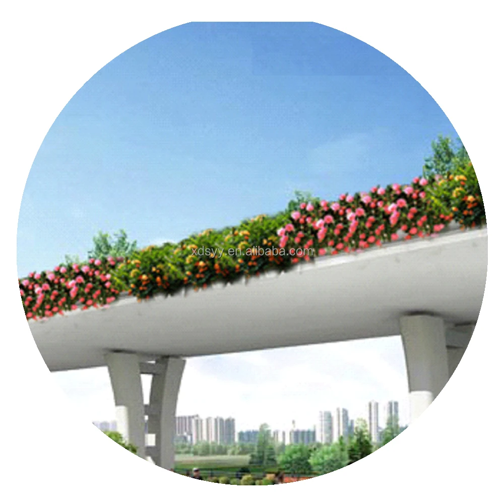 festival vertical balcony pot for road and fence planter