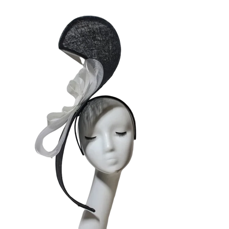 Wholesale price high level quality original design luxury party fascinator bowknot ladies women horse racing hat decoration