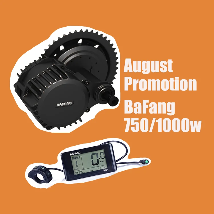 Набор для электровелосипеда Akkubici BaFang 750/1000 Вт, комплект для электровелосипеда 8fun, средний привод, комплект для электровелосипеда 68/100/120 мм