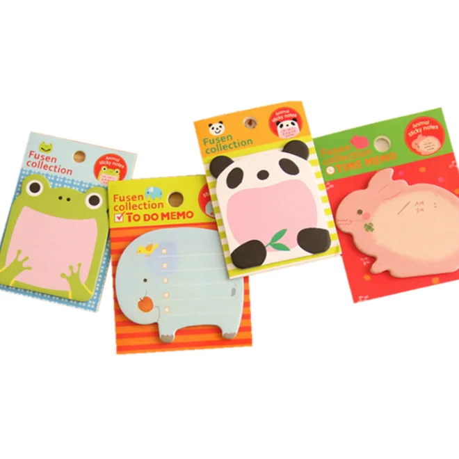 Simple cute stationary items animal panda cartoon creative notepad for kids gifts stationery