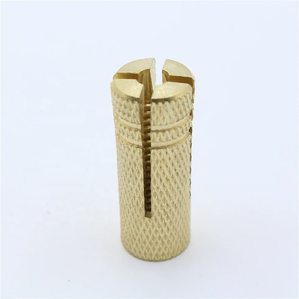 good quality brass drop in anchor with knurled surface