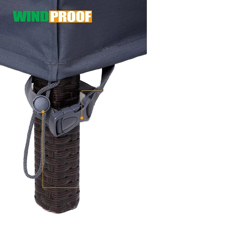 Heavy Duty Rainproof Windproof Polyester Oxford Rectangular Balcony Garden Table Sofa Outdoor Furniture Cover