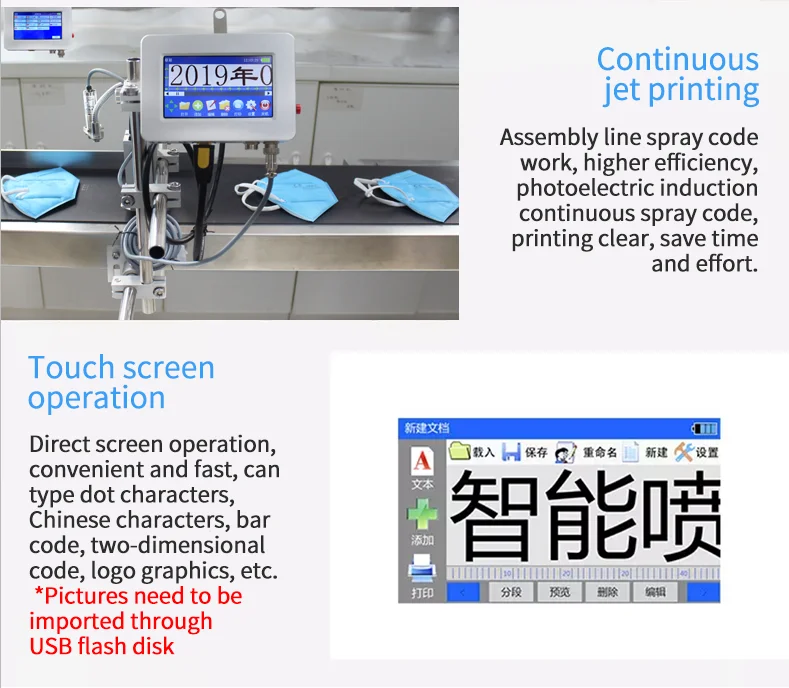 Онлайн Автоматическая Дата номер партии струйный принтер