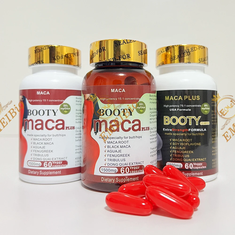 Private Label Vitamins Herbal Supplement Maca Hips Butt Lift Enlargement Capsule Hips And Butt Enhancement Pills