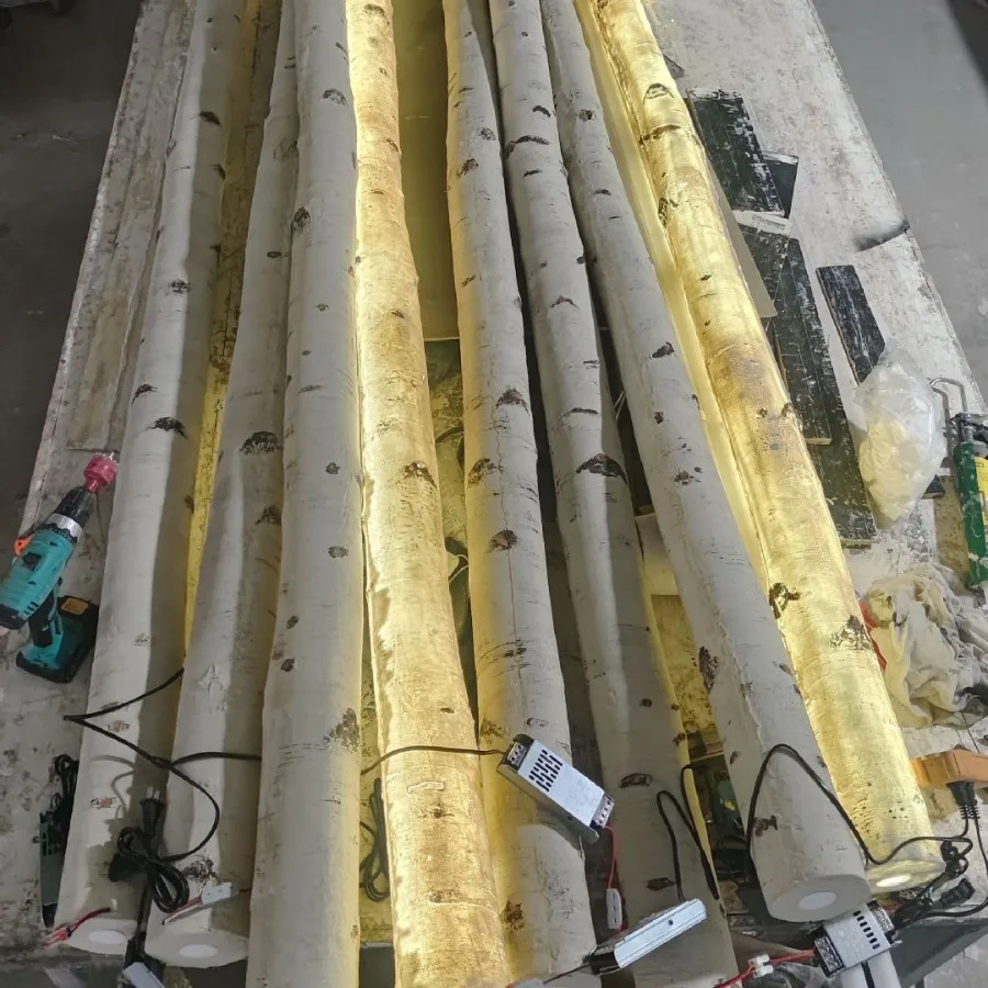 Modern Home Decor Led Glowing Birch Tree 1M  Christmas Decoration Holiday Decorations Garden Landscape Tree Lights