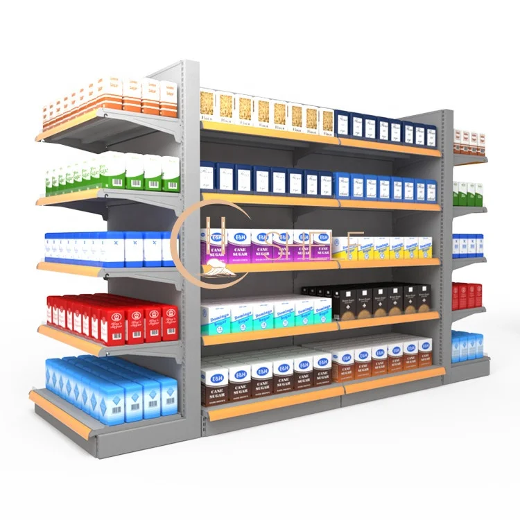 Стеллажи для продуктовых магазинов полки общего пользования гондолы